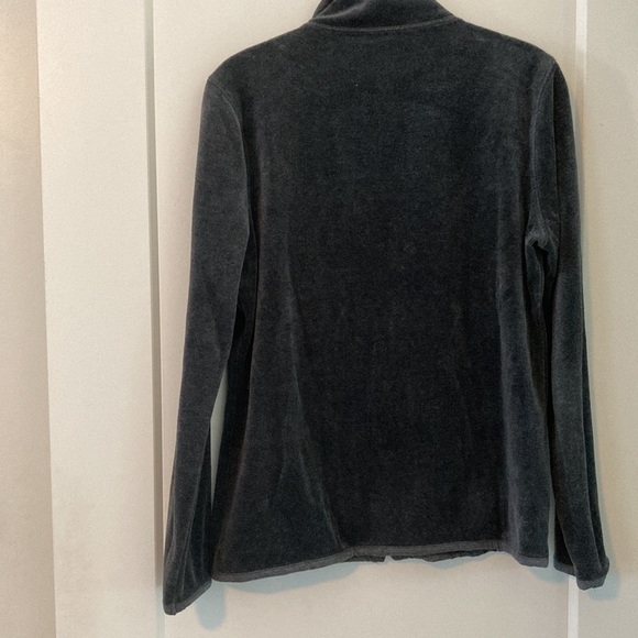 Liz Claiborne Lizwear Grey Velour Pants and Jacket - Picture 7 of 13